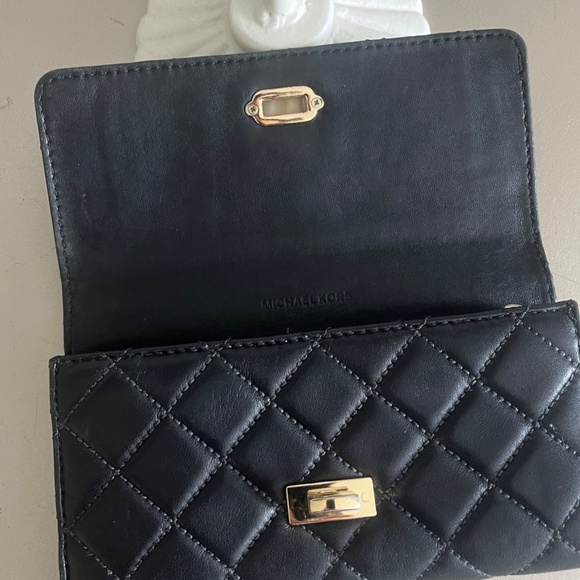 Michael Kors Quilted Black Wallet - Picture 7 of 15